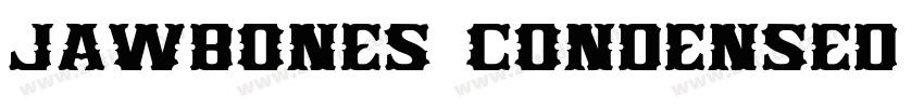 Jawbones Condensed W字体转换